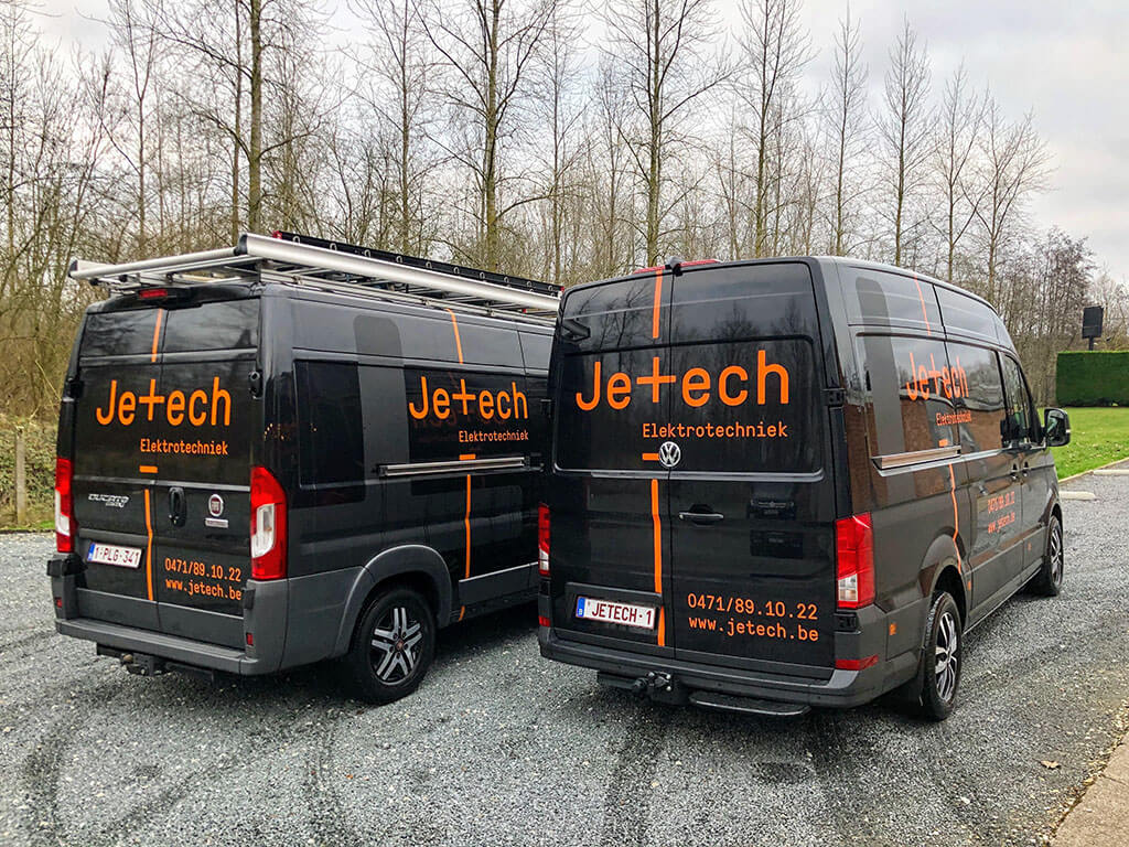 Jetech Elektrotechniek - nieuwe bestelwagens